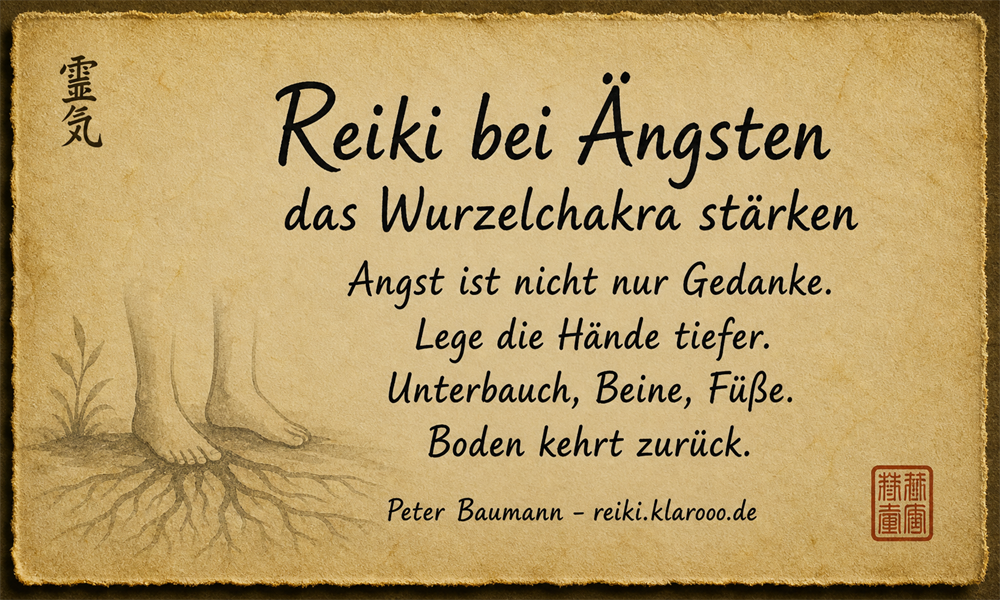 Tageskarte: Reiki bei Ängsten