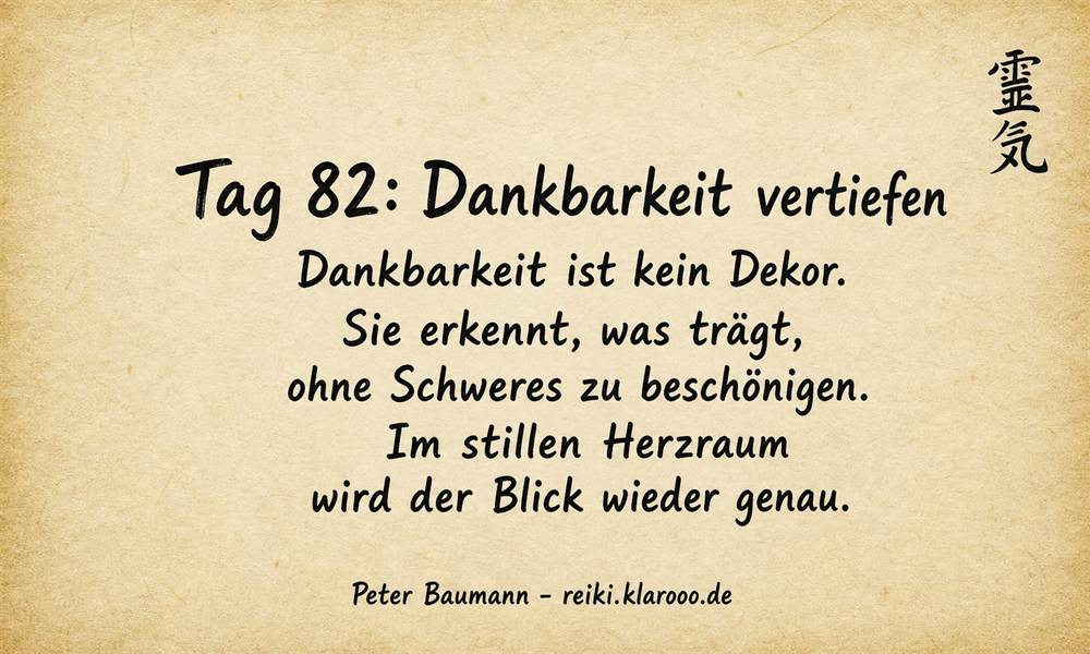 Tageskarte: Dankbarkeit vertiefen