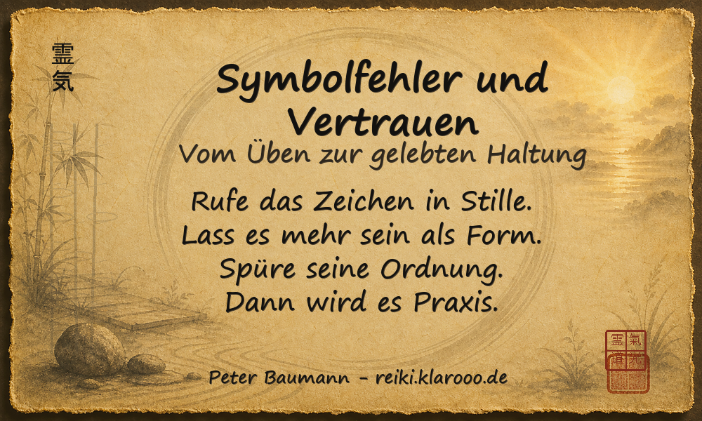 Tageskarte: Symbolfehler und Vertrauen