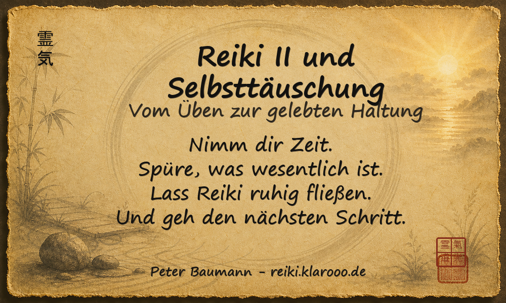 Tageskarte: Reiki II und Selbsttäuschung