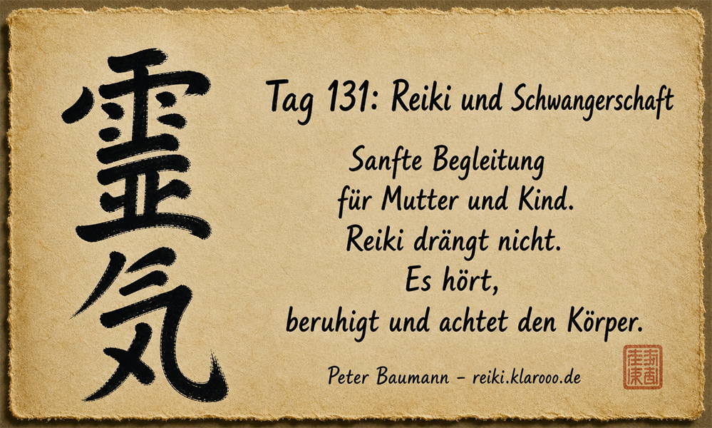 Tageskarte: Reiki und Schwangerschaft
