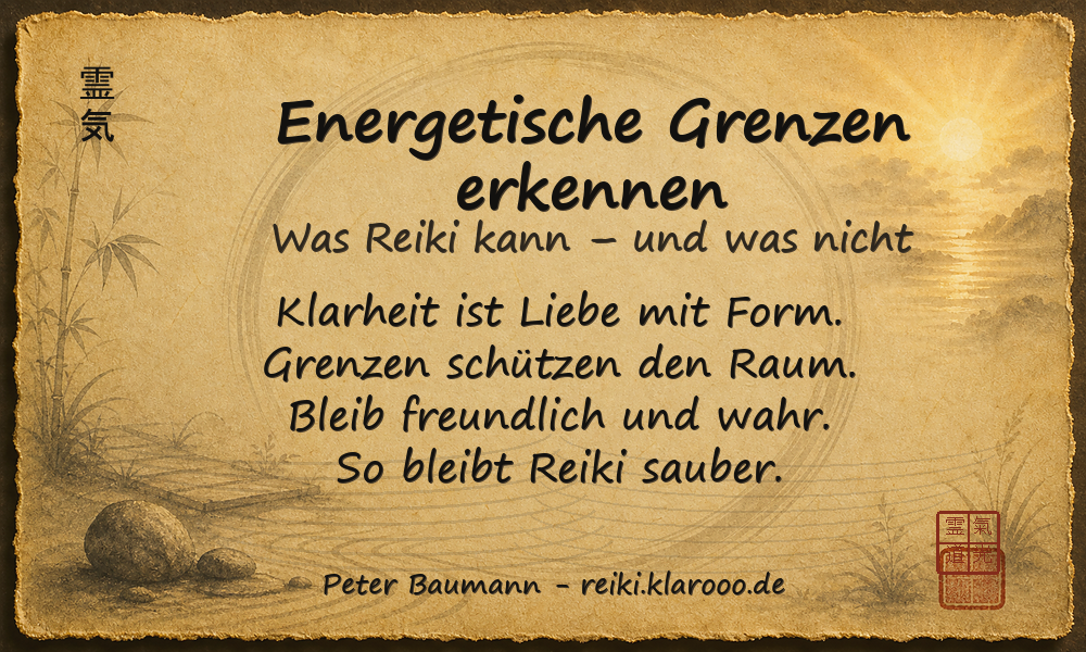Tageskarte: Energetische Grenzen erkennen