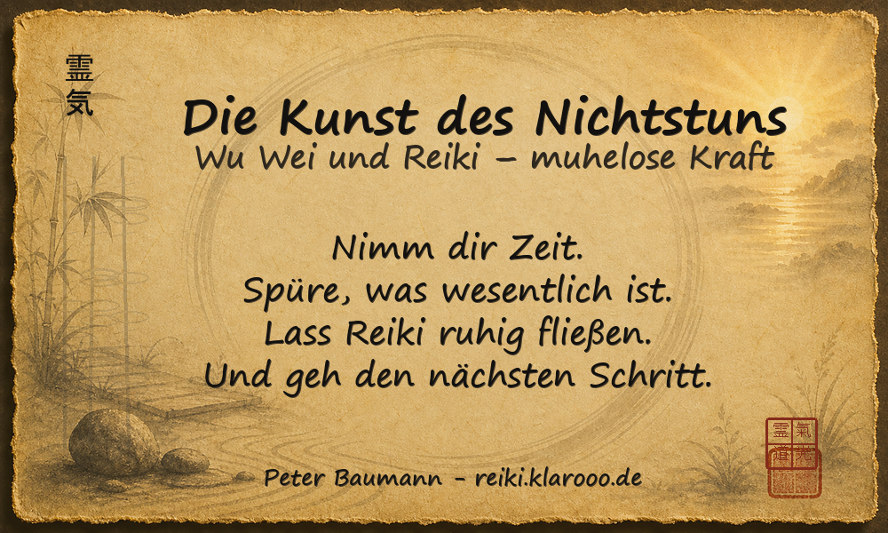 Tageskarte: Die Kunst des Nichtstuns
