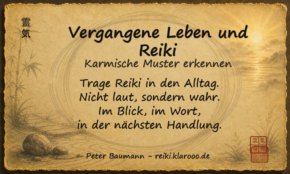Tageskarte: Vergangene Leben und Reiki