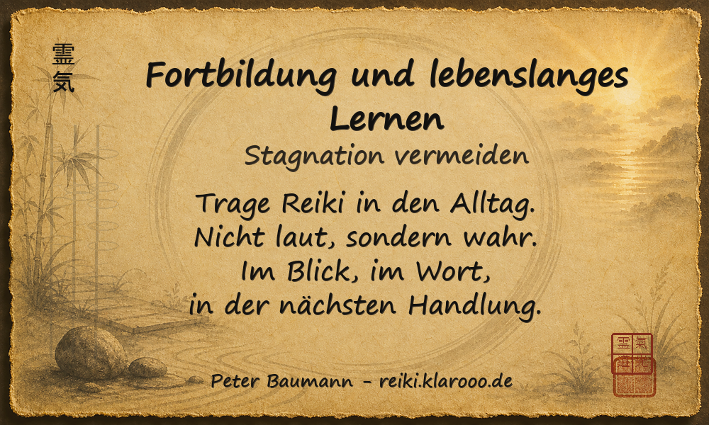 Tageskarte: Fortbildung und lebenslanges Lernen