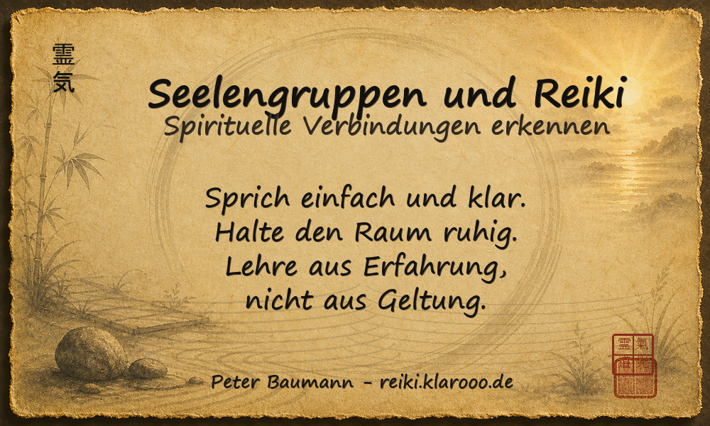 Tageskarte: Seelengruppen und Reiki