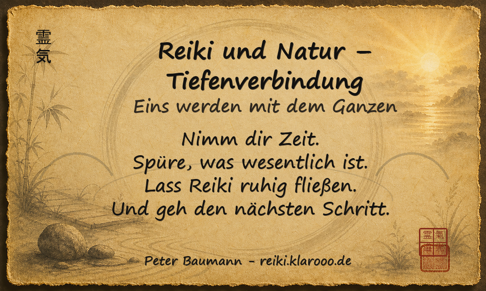 Tageskarte: Reiki und Natur Tiefenverbindung