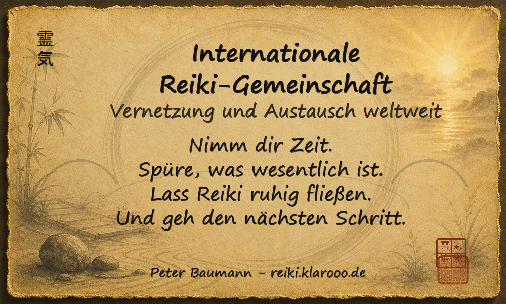 Tageskarte: Internationale Reiki-Gemeinschaft