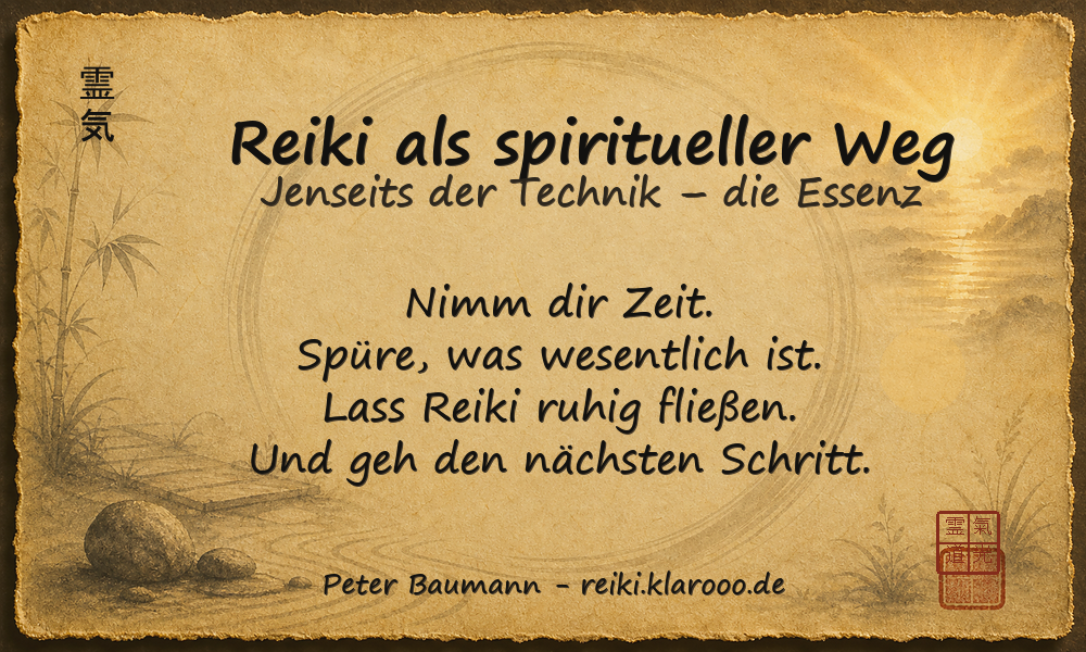 Tageskarte: Reiki als spiritueller Weg