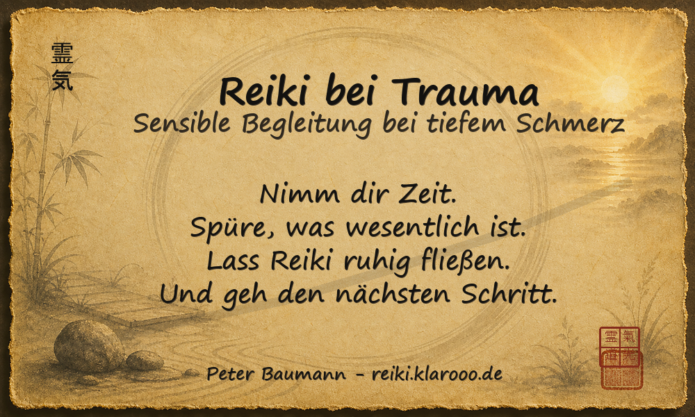 Tageskarte: Reiki bei Trauma
