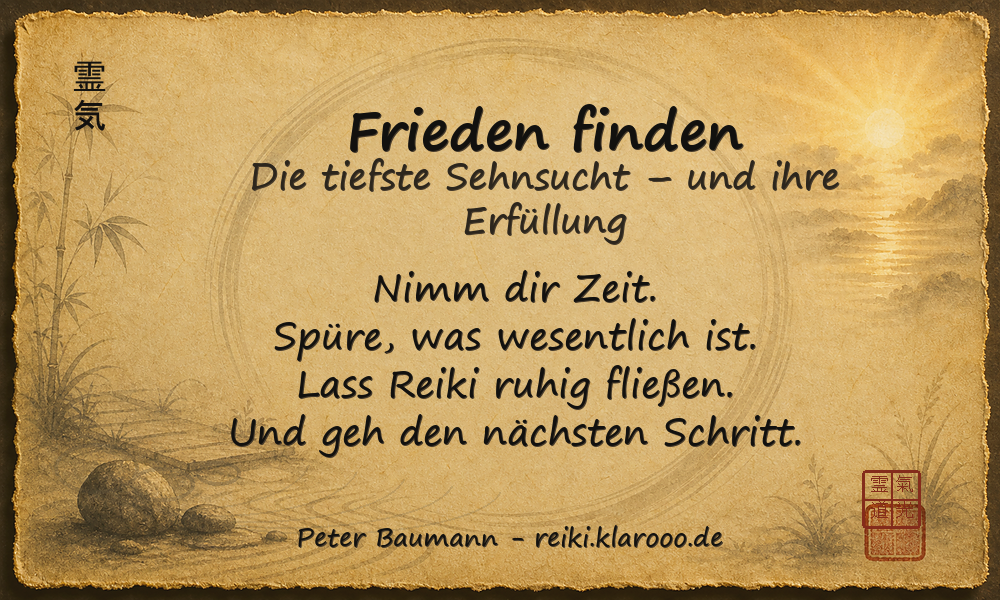 Tageskarte: Frieden finden